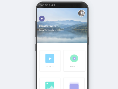 Calmness Themed App app concept mobile ui ux