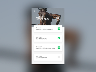 Daily UI #062 app dailyui gym sport tracking ui uiux workout