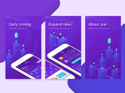 Ore 2.5d blockchain purple