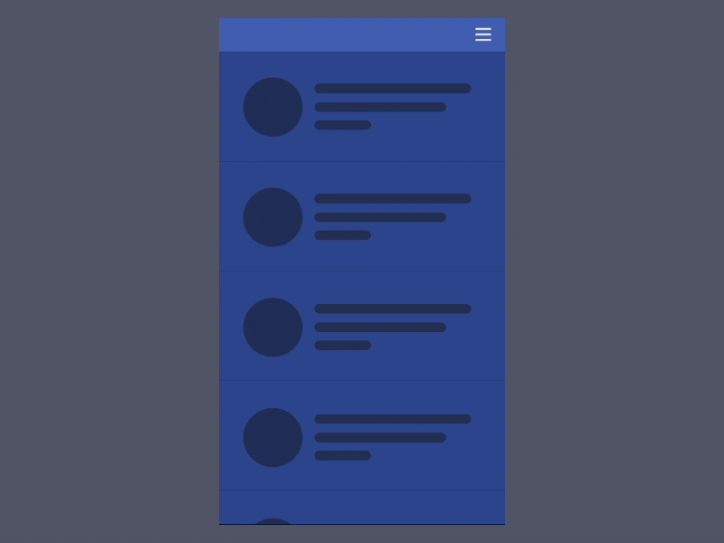 Menu android animation chat flinto hamburger menu interaction menu micro interaction organic motion principle profile