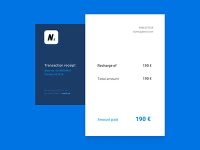 Daily UI 017 Email Receipt challenge daily dailyui design designer interface niedzwiedz sketch ui ux webdesign