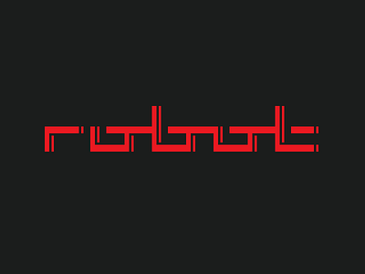 #27 concept daily lettermark logo robot type typography