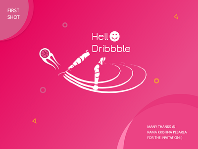 My Dribble Shot 1 debut hello dribbble first shot