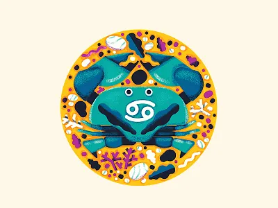 Cancer cancer editorial horoscope illustration zodiac