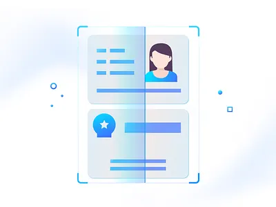 Credentials color credentials illustration ui