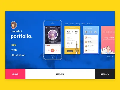 Portfolio Website app flat landing portfolio ui ux website