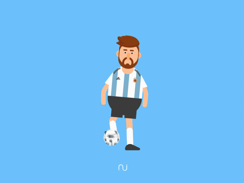 Its now or never for Leo Messi, at the FIFA World cup Russia. adidas animation argentina design flat football gif juggling leo messi motion worldcup