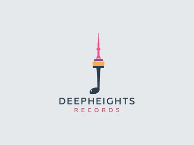 CN Music audio brand business flat identity logo minimalist record studio video