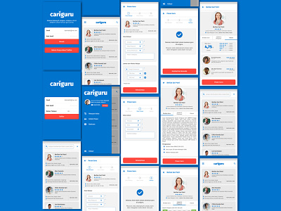 Core Function Screen Cariguru mobile ui teacher uiux ux