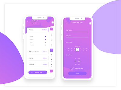 Tasks app UI Design app design dribble iphone tasks ui ux x
