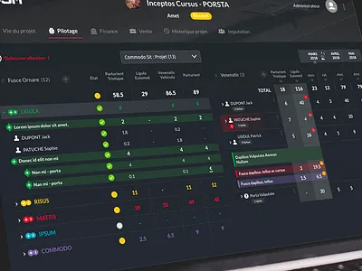 Ui webapp app dashboard desktop interface list product tables ui ux webapp
