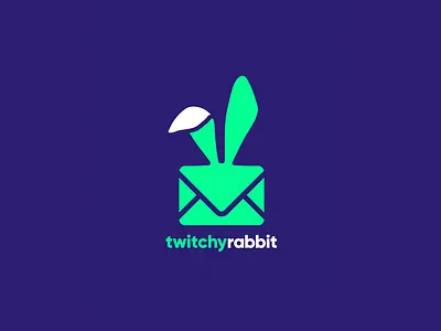 Twitchy Rabbit Logo clean icon logo logodesign minimal