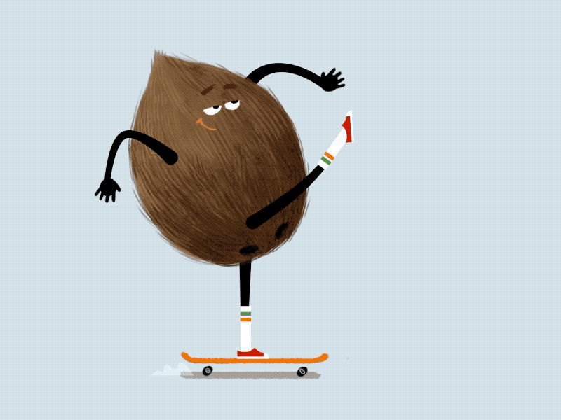 Coco Boy animation character coconut colourfull tropical