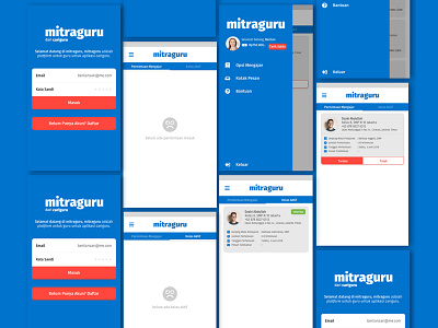 Core Function Screen Mitraguru mobile ui teacher uiux ux