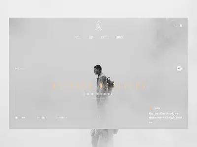 Digital Photographer banner digital image personal photo photographer portfolio website