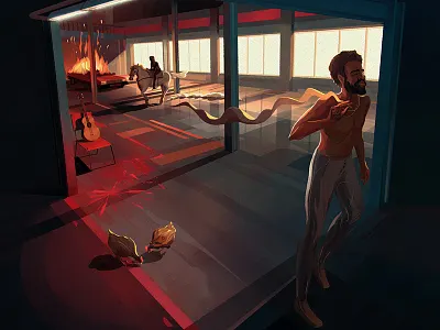 This is America america artist color design donald illustration music smoke