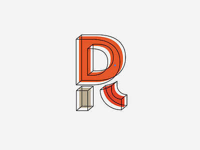 RDL Logo Idea for Client 3d d l logo print r rdl