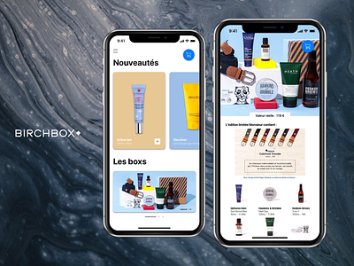 Birchbox App Design application design ui ux