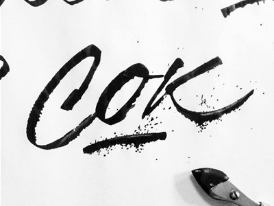 Cok art book calligraphy lettering print type