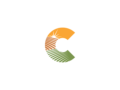 Agriculture Logo Design agriculture c letter concept earth farm food plant sun