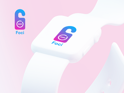 Foci focus mockup smartwatch ui ux