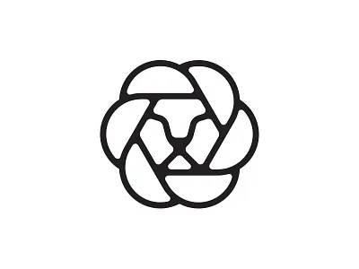 Leo upd animal diaphragm face head hexagon icon illustration leo lion logo semicircle tiger