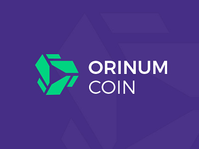 Orinum Coin logo bitcoin coin coins crypto cryptocurrency finance geometry logo market marzec money simple