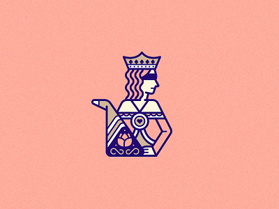 Concept Mark all the pretty colors character crown heart logo nathan walker queen rose woman