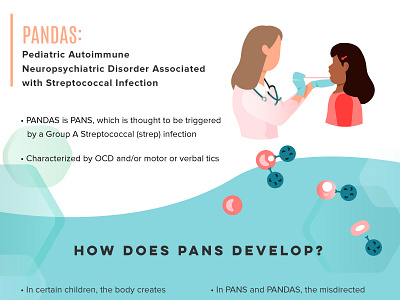 Medical Information Infographic autoimmune cells child doctor infection infographic medical pandas patient sick virus