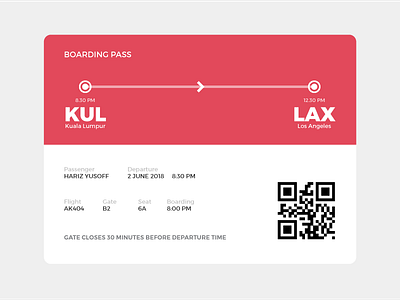 Boarding Pass 024 boarding pass dailyui graphic illustration mobile apps design ui ux web design