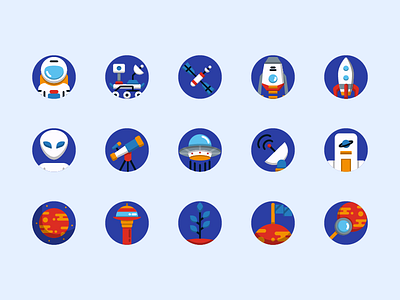 Mars Exploration flat icon icon icon set iconography mars icon round icon space icon