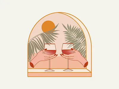 Long Weekend beach cheers hands summer sun wine