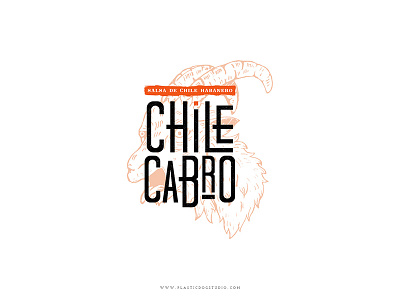 Chile Cabro Logo chile chile habanero design hot sauce label logo