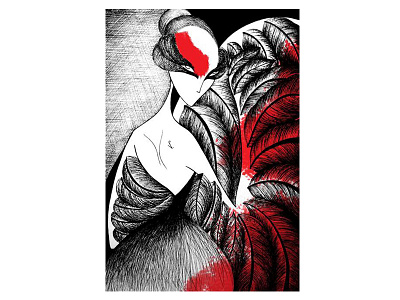 Nina digital art ink