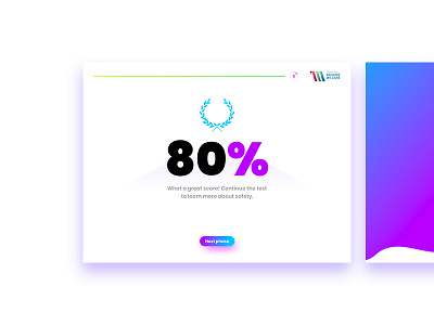 Safety WebQuizz . design quizz ui