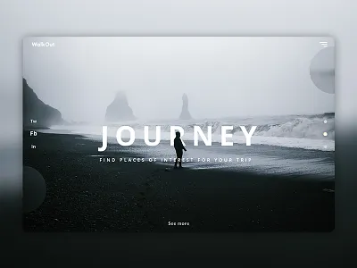 WalkOut graphic design illustrator page typography uiux web design