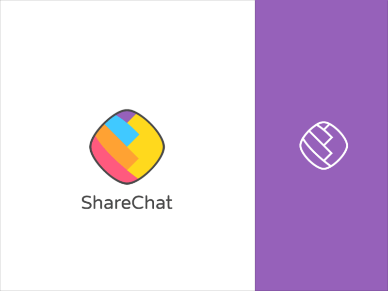 Sharechat Branding brand colors branding social media app