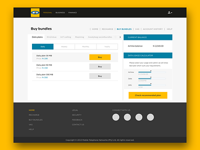 Buy bundles Web portal buy material plans recommendation ui ux web webpage