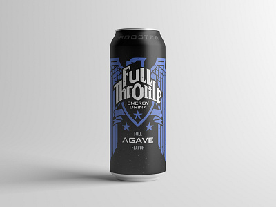 Full Throttle Packaging american americana black bold dark eagle energy drink grungy monster neon packaging patriot