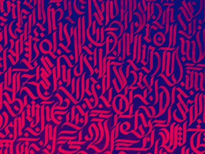 Doodle calligraphy lettering type typography