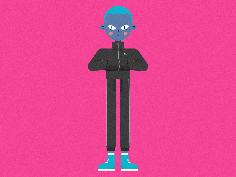 Test (๑ŐдŐ)b adidas animation character gif illustration motion test