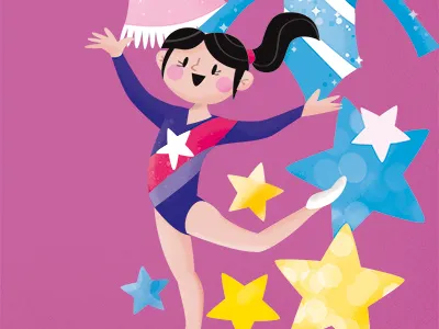 Il Grande libro dello Sport - Gymnastic flat gymnastic history illustration kids olympics sports vintage