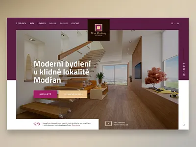 Residence Nove Modrany architect architecture czech flat home house interior residence ui ux web webdesign