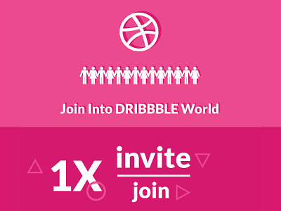 Dribbble 1x Invite chance debut draft dribbble giveaway hello invitation invite player thanks world