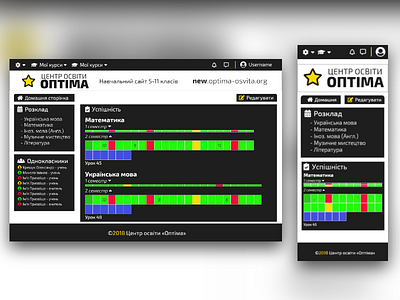 Dashboard; Online School online school