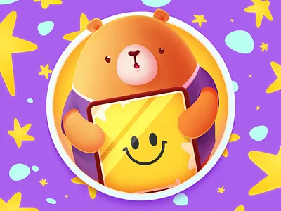 Mr. Bear illustration，ui，bear