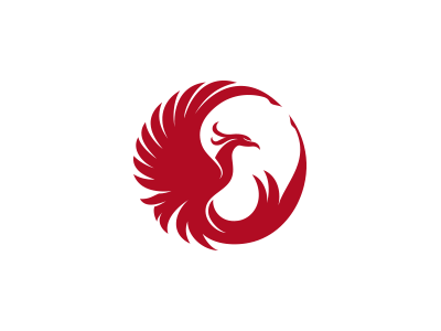 Phoenix Red Logo bird logo colorful logo logo inspiration phoenix logo