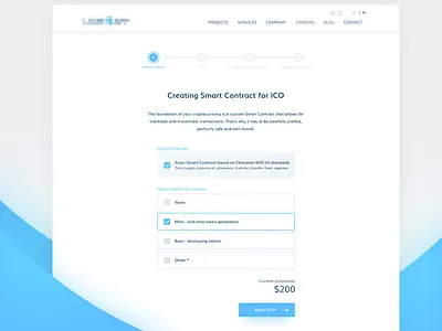 ICO Calc app calc calculator crypto cryptocurrency form ico web webapp wizard