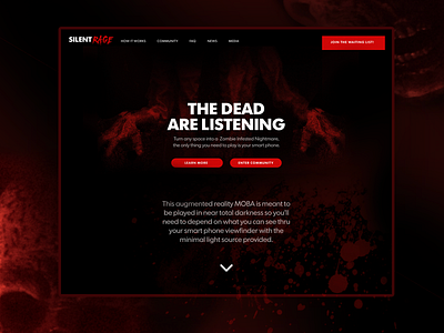 SilentRage Website app ar augmented reality game ios website zombie