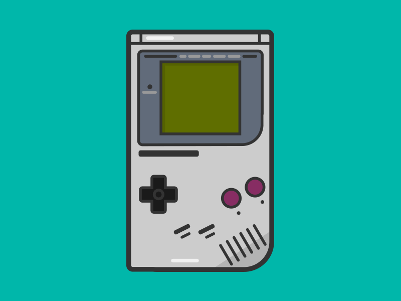 Gameboy Illustration game over gameboy gaming illustration nintendo nostalgia video games